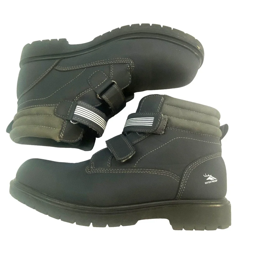 DEERSTAGS Boys Boots Size 7‎ Gray Marker Waterproof s-14